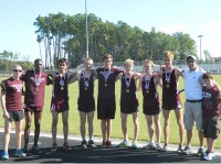 cross-country-photo-on-webwe Juniors Jared Ballou and Will Mather lead the pack at districts, where cinco finished third place overall. The team later went to State and finished their season with ninth place.
