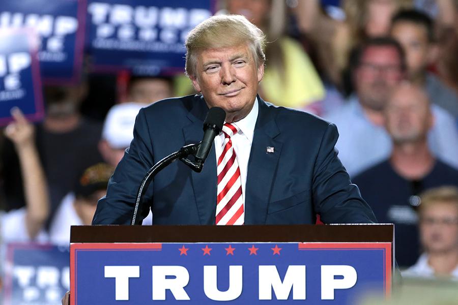 Trump speaks at a campaign rally in Arizona. His victory could mean serious changes in both parties, and even the rise of a third party.