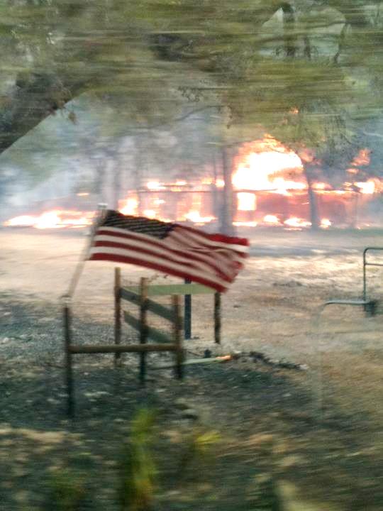 Columbus area wildfire destroys Katy teachers home