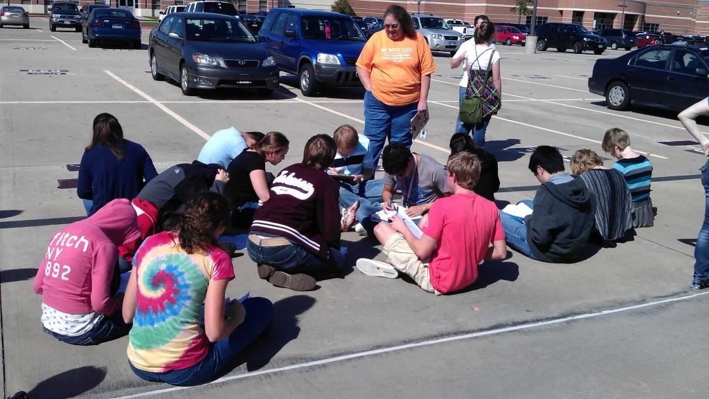 Fire drill forces students to take test in parking lot