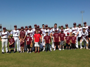 Baseball team gains relief, support from buddies