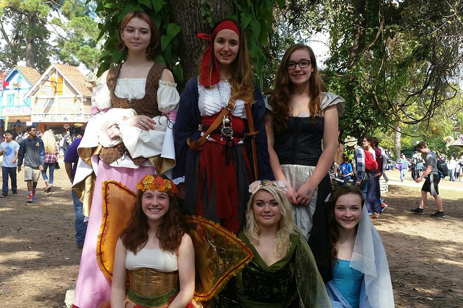 CRTC members get into the spirit of the Renaissance Festival with elaborate costumes.
