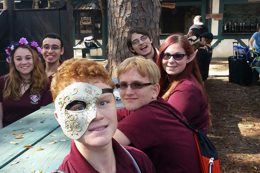 CRTC members enjoy their trip to the Renaissance Festival to compete in acting events.