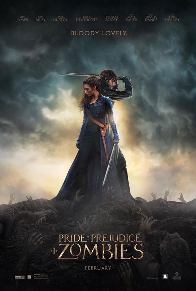 Lily James and Sam Riley star in Pride and Prejudice and Zombies as Elizabeth Bennet and Mr. Darcy