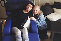 Junior Hannah Holvik visits her mother, Heidi Holvik, at a rehabilitation center in Drammen, Norway. Her mother has been fighting Huntingtons disease for nearly two decades.