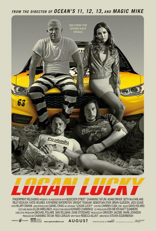 Channing Tatum (bottom left), star of the 2012 film Magic Mike, joins forces with Adam Driver (bottom right), of Star Wars: The Force Awakens fame, as two brothers  planning a grand heist during a NASCAR race.