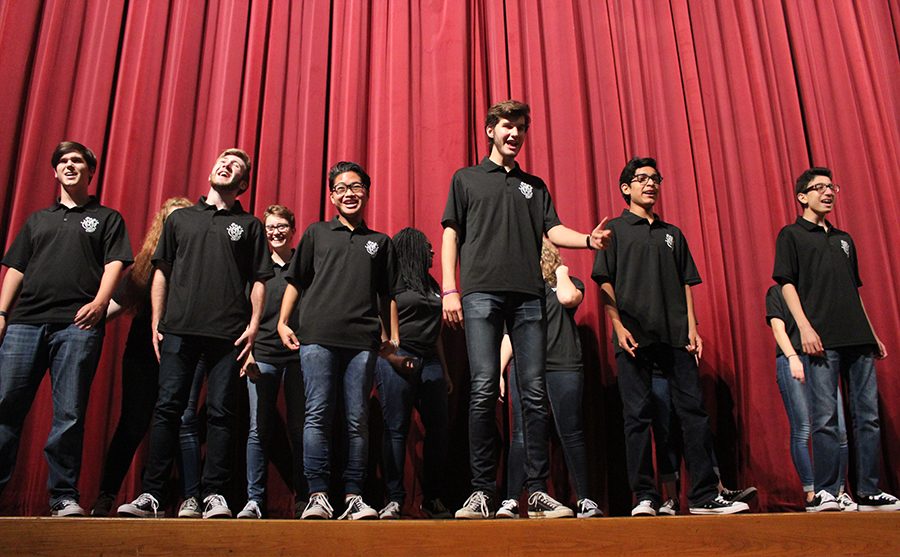 Members of the Bravo Show Choir take to the stage. Their next performance, Youre a Good Man, Charlie Brown will be Nov. 2-Nov.4.