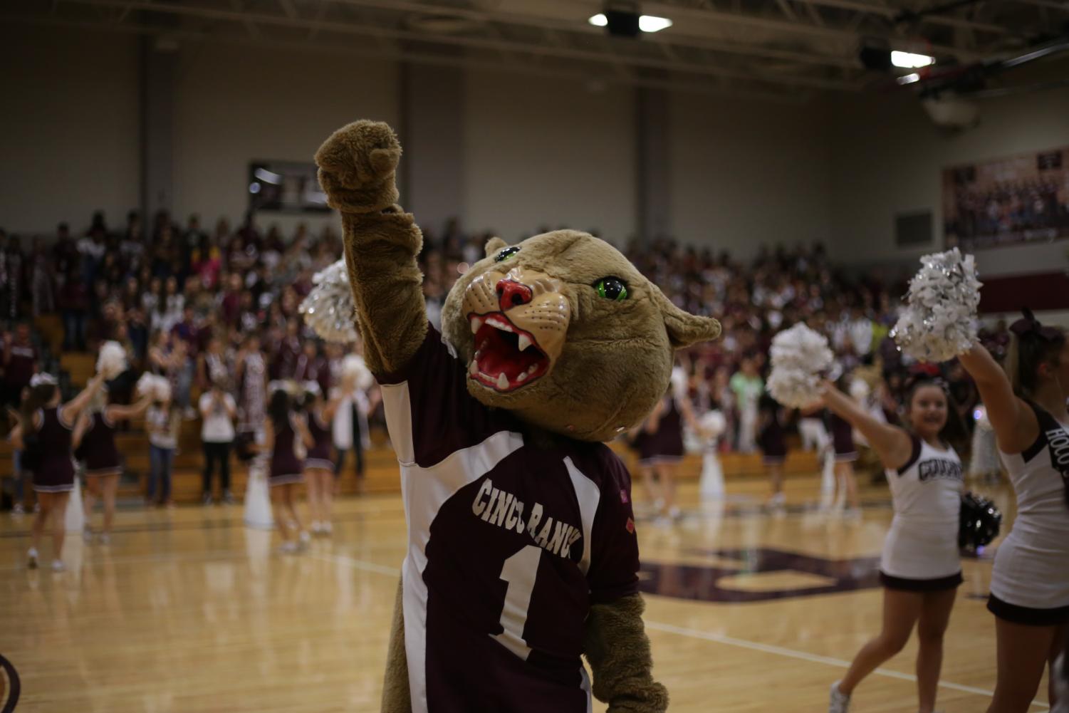 Cougars end a spirit filled homecoming week with a pep rally on September 21st during 2nd and 3rd periods.