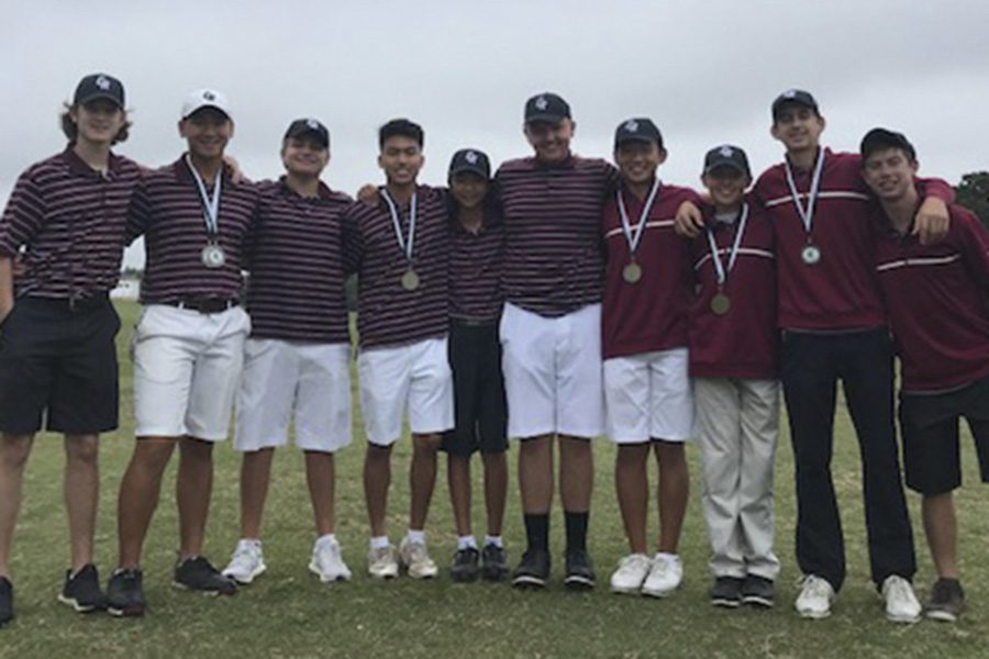 The varsity boys golf squad earned team and individual tournament victories Friday in the season opening event at Raven Nest Golf Club. Sophomore James Chong paced the team with a 1-over par win.