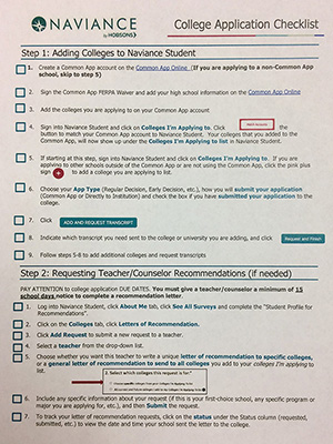 The Naviance college career and readiness technology is now available for student use in Katy ISD  to help students identify academic and career interests, college majors and schools that offer them, as well as help with applying and submitting recommendation letters. Counselors have information to help students get started.