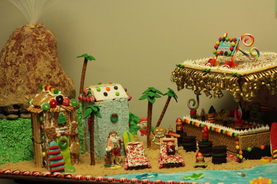 Students+and+teachers+raise+the+roof+with+handcrafted+gingerbread+houses