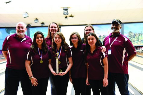The Girls Bowling squad Wins the Region VIII Title and Advances to State in Late March