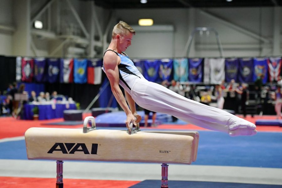 Senior Ronan McQuillan has been involved in gymnastics since he was six years old. He will be continuing this involvement this fall as he attends the United States Naval Academy in Annapolis, Maryland.
