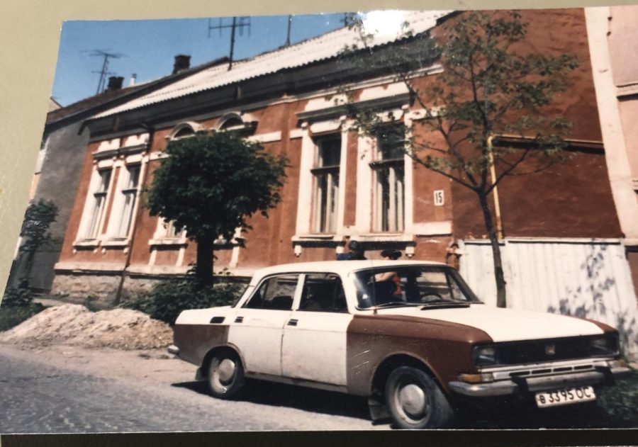 A car is parked outside of Erwin Forleys former home in Munkacs in an undated photo. The house was later occupied by a Russian officer.