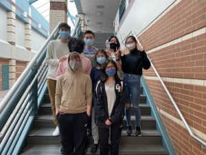 The AcaDec team competed February 27 in the State competition. From left to right, top to bottom: junior Bauyrzhan Mukhametzhan, senior Daniel Yang, senior Stephanie Na, senior Amy Kim, junior Asmit Chakraborty, senior Julie Rojas, junior Brandon Battistone, and senior Hana Chaudhry (not pictured: senior Julia Jiang).