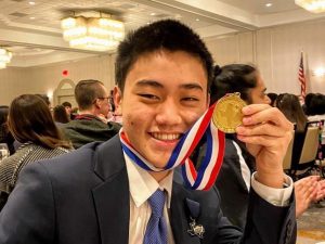 Senior Daniel Yang receives first place in math at State for Academic Decathlon 