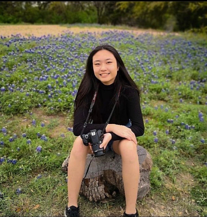 Senior Avery Wang takes pictures at Lady Bird Johnson Wildlife Center in March of 2019.