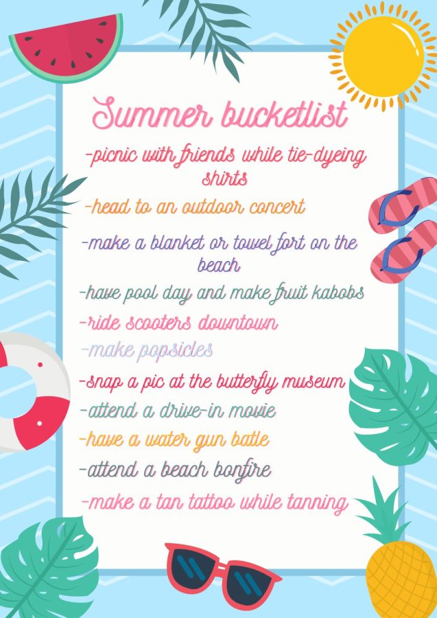 Summer Bucket list !