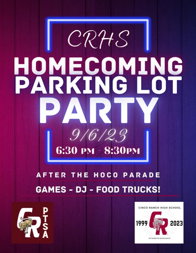 CRHS Homecoming Parking Lot Party